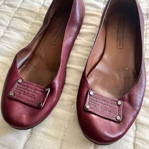 Marc Jacobs burgundy flats